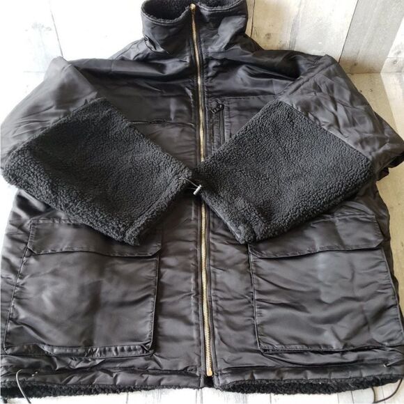 VHNY Reversible Windbreaker Jacket - Black size Small NWT - Picture 3 of 9